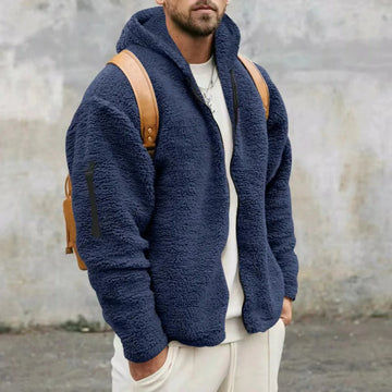 Men's Winter Jacket - Warm & Comfortable Loose-Fit Wool Coat