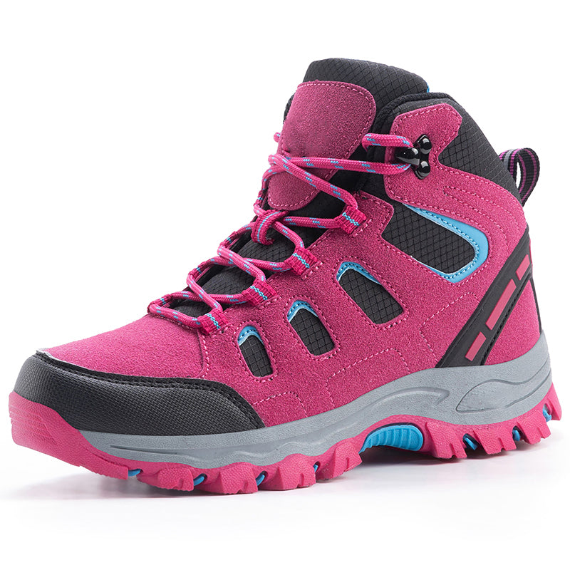 Waterproof Leather Boots for Women - Slip-Proof Hiking Footwear